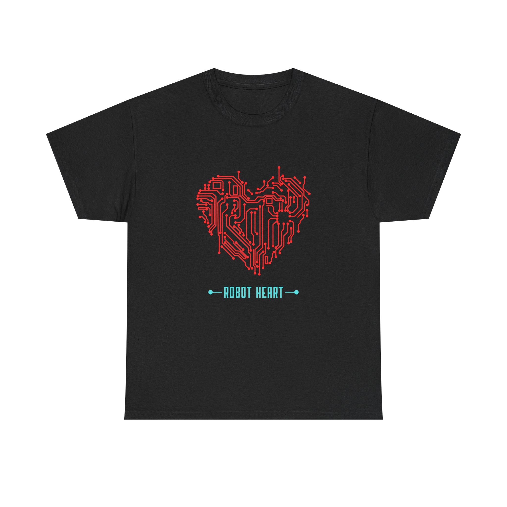 Tech Heart T-Shirt — 'Robot Heart' Circuit Board Graphic - Conscience Garment