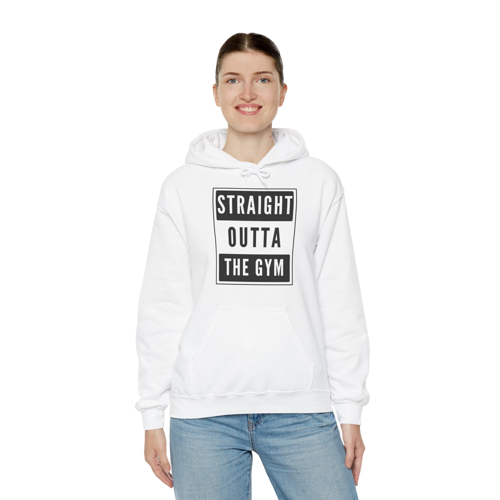 Straight Outta the Gym Hoodie — Workout Gym Hooded Sweatshirt