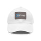 Dad Hat with Leather Patch (Rectangle) - Conscience Garment