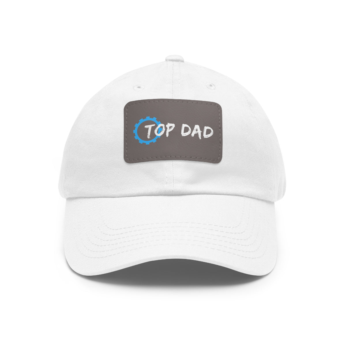 Dad Hat with Leather Patch (Rectangle) - Conscience Garment