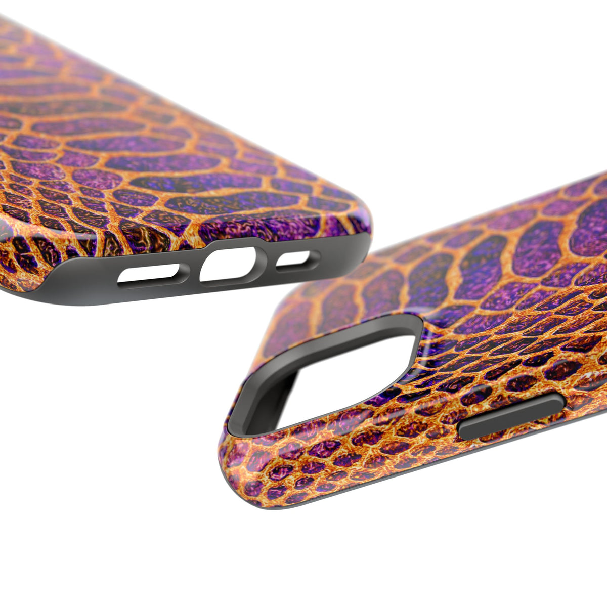 Purple-Gold Snake Skin Magnetic Impact Case