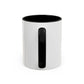 Mind the Gap Coffee Mug — Colorful City Skyline Accent Mug (11/15oz)