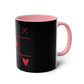 Hearts and Crosses Coffee Mug,  11oz - Conscience Garment
