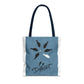 Be Different Whale Tote Bag — Inspirational Ocean Animal Canvas Tote