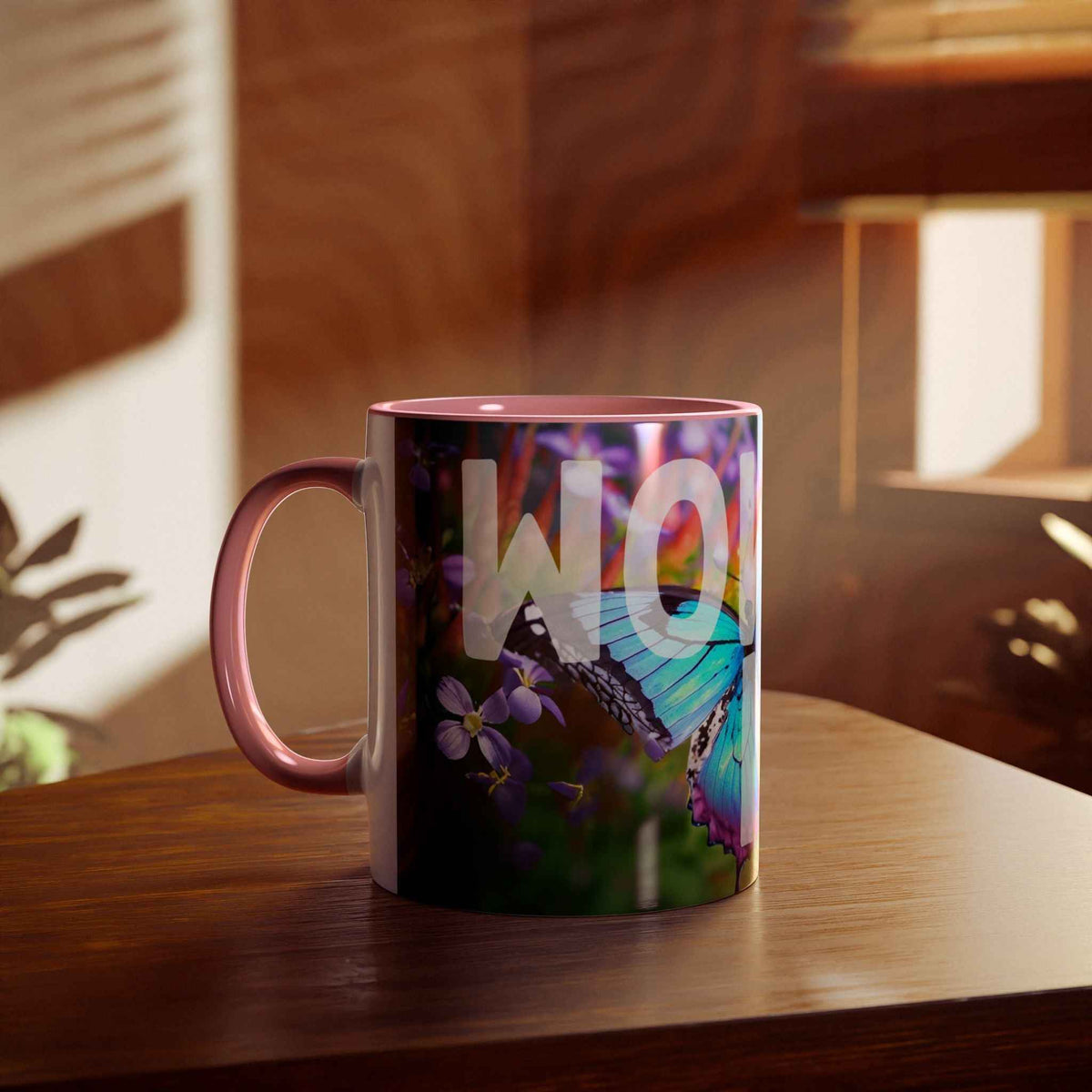 Wow Mom Coffee Mug, Two-Tone, 11oz