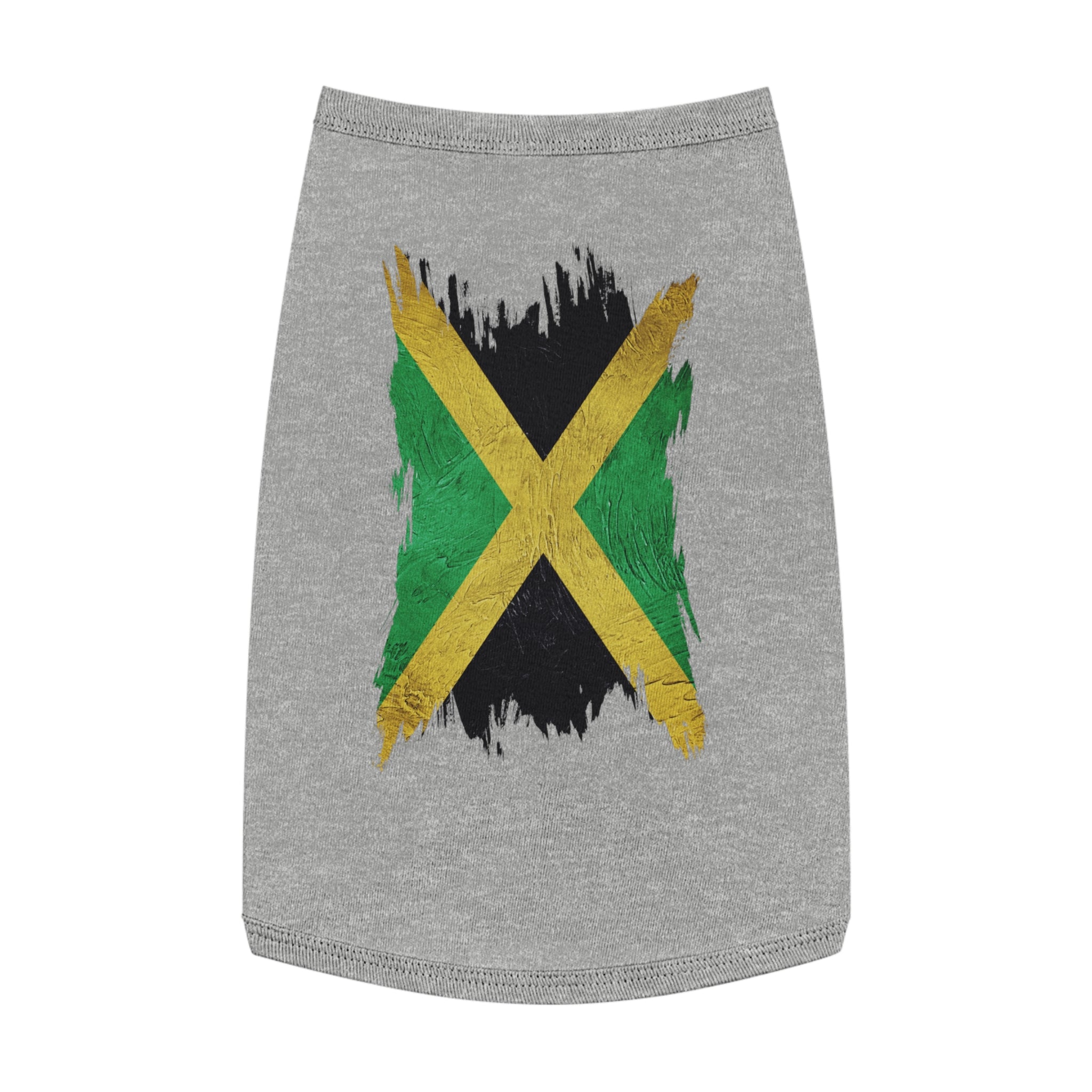 Jamaican Flag Pet Tank Top — Reggae Pride Dog Shirt