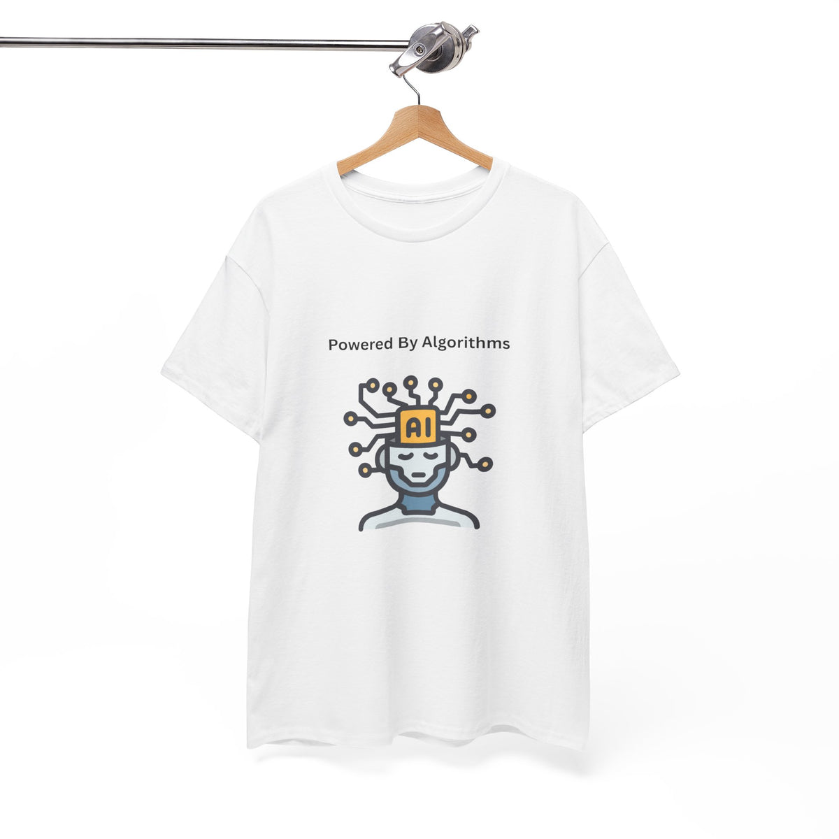 AI Powered Graphic Tee, Casual Wear, Gift for Tech Lovers, Unisex Cotton Shirt, Geeky T-Shirt, Birthday Present - Conscience Garment