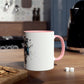 Cute Dog with Headphones Mug, Two-tone, 11oz - Conscience Garment