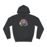 Colorful Turtle Headphones Hoodie — Watercolor Music Hoodie
