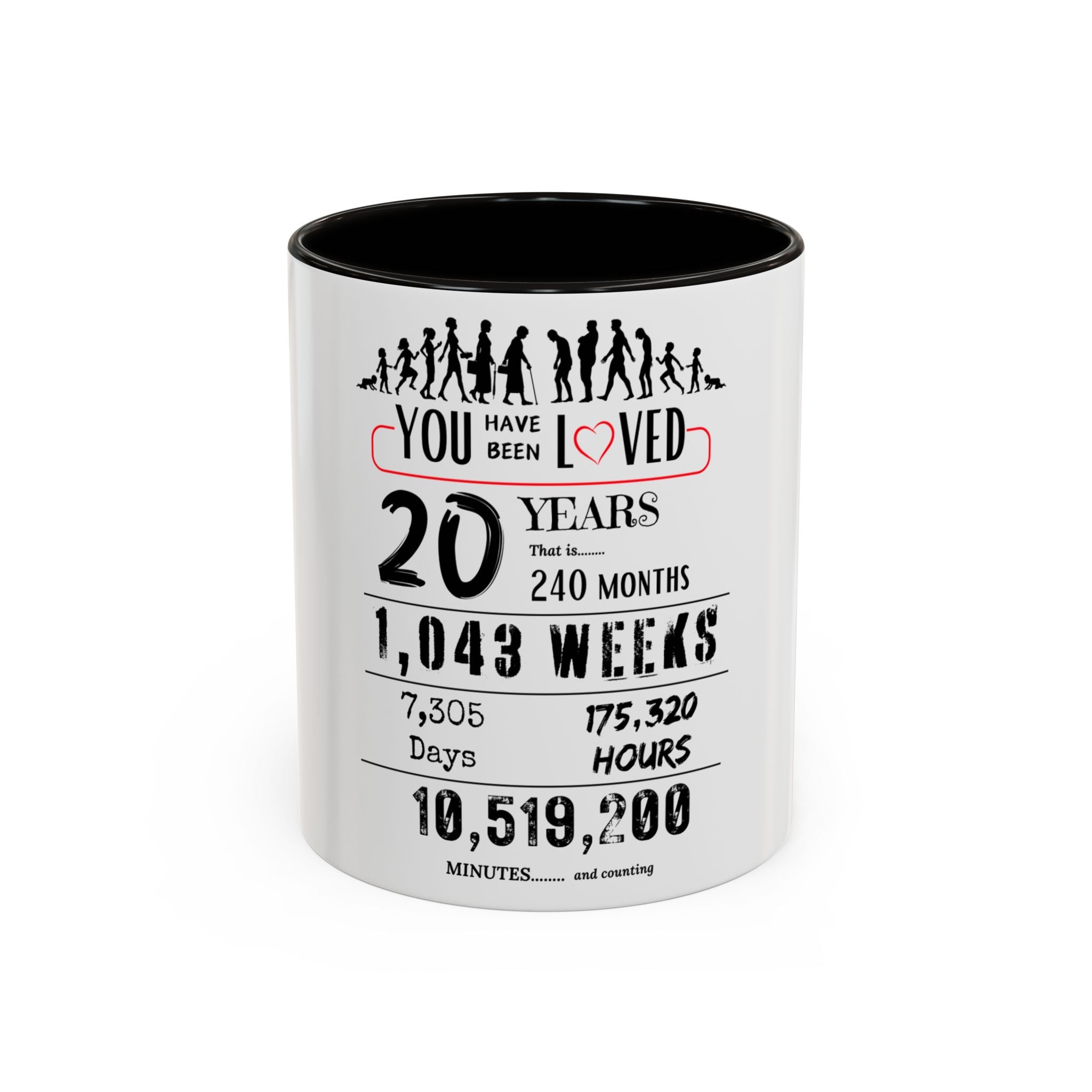 20th Birthday Two-Tone Coffee Mug, 11oz (US)