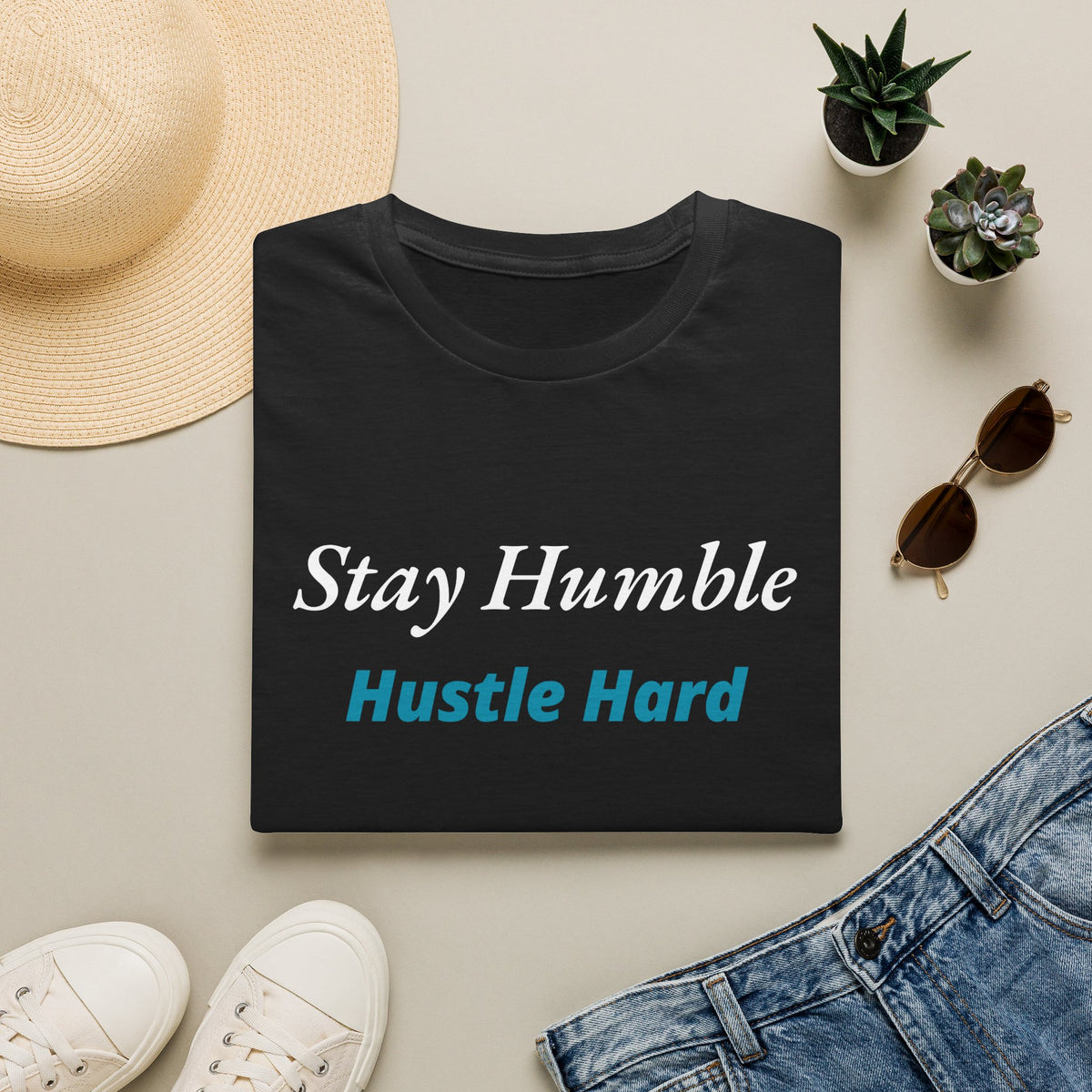 Stay Humble Hustle Hard Inspirational T-Shirt