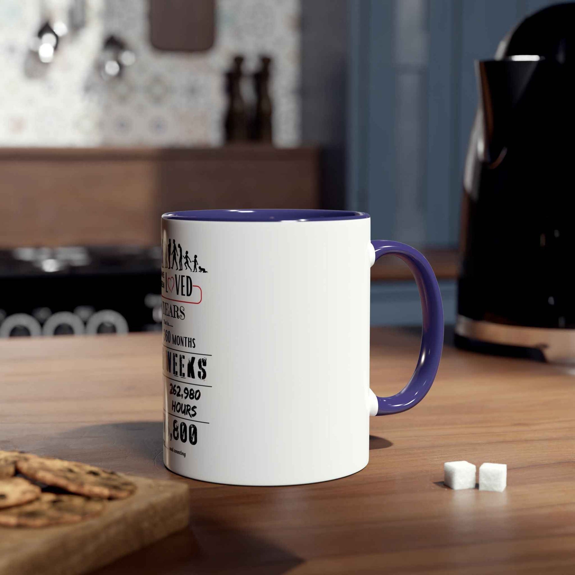 30th Birthday Two-Tone Coffee Mug, 11oz