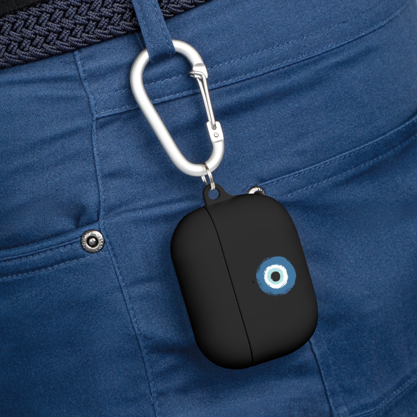 AirPods Case Cover with Evil Eye Design, Protective Case for AirPods Pro, Trendy Wireless Earbud Cover, Unique Gift for Music Lovers, [...] - Conscience Garment