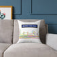 Mind The Gap London Skyline Throw Pillow