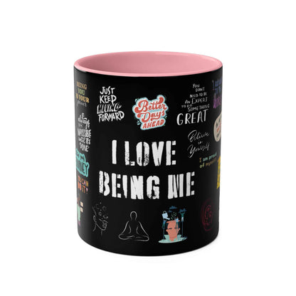 Love Yourself Two-Tone Coffee Mug, 11oz