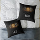 Tiger Eyes 'ICU' Square Pillow – Bold Wildlife Accent Cushion