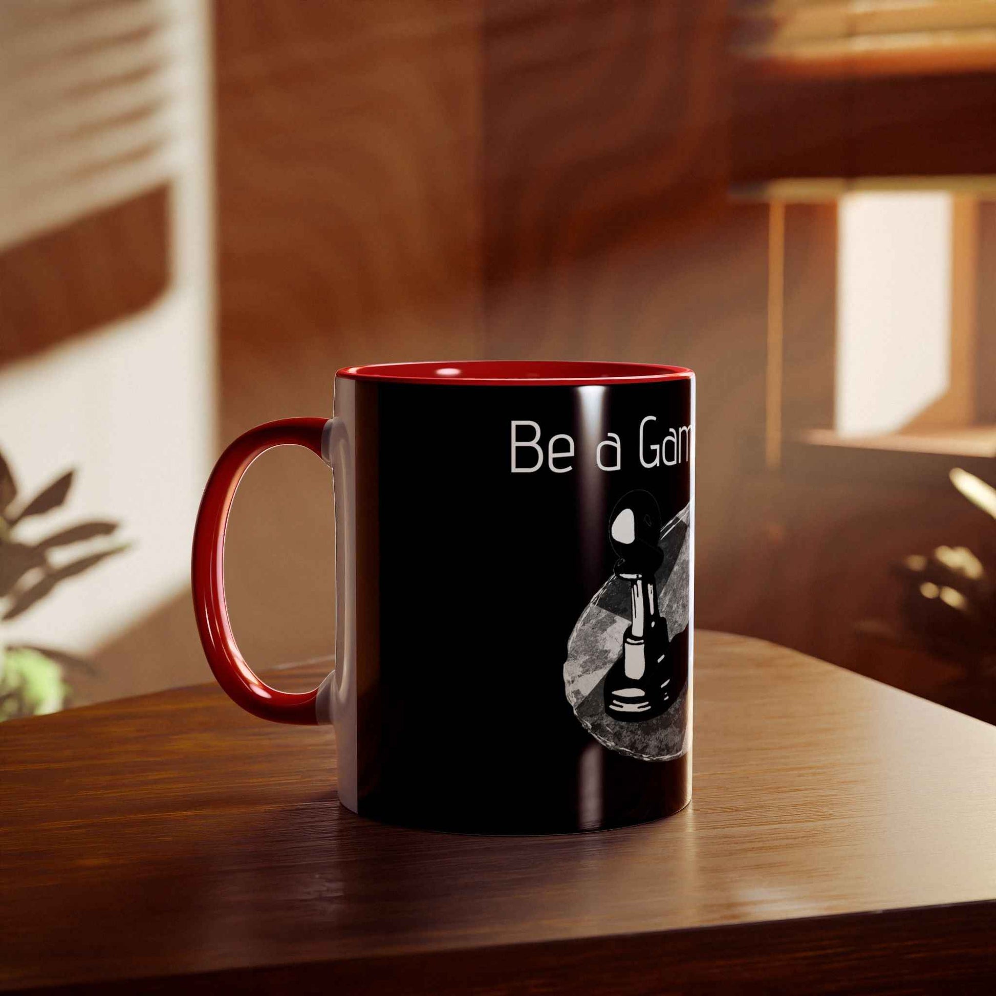 Be a Game Changer, Pawn over powering the King Two-Tone Coffee Mug