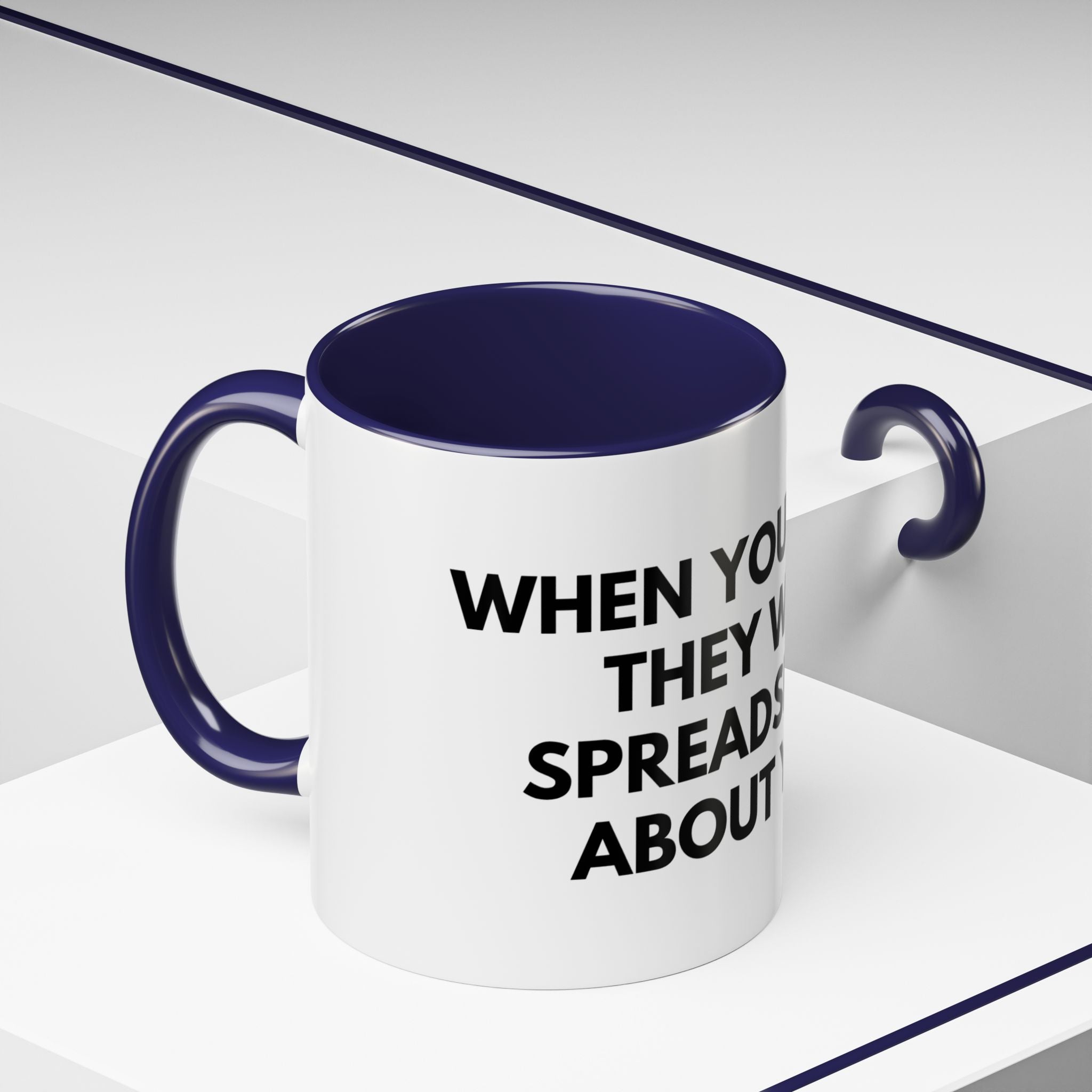 Funny Office Coffee Mug — “When You Excel They Will Spreadsheet About You” Accent Mug