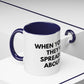 Funny Office Coffee Mug — “When You Excel They Will Spreadsheet About You” Accent Mug
