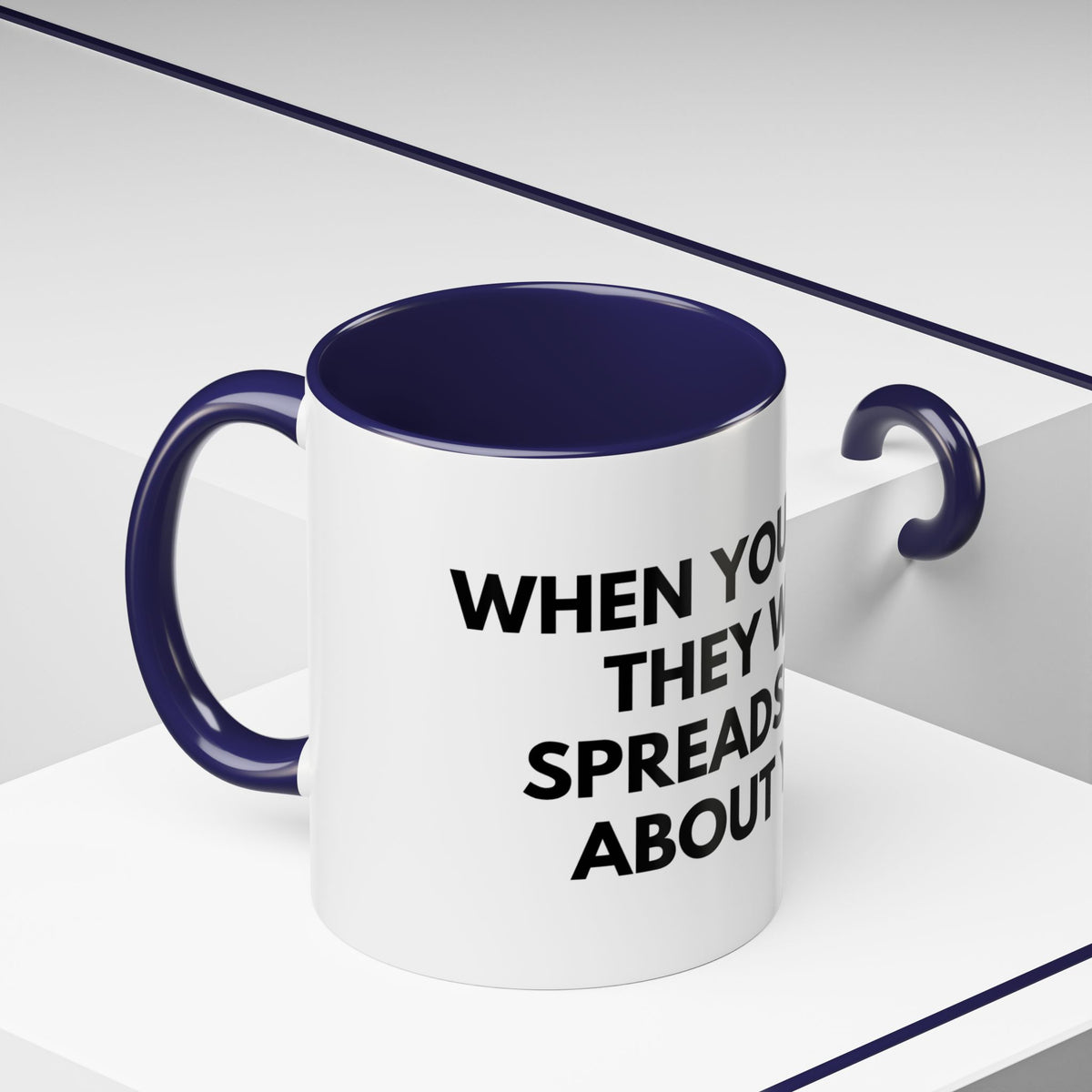 Funny Office Coffee Mug — “When You Excel They Will Spreadsheet About You” Accent Mug