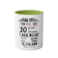 30th Birthday Two-Tone Coffee Mug, 11oz