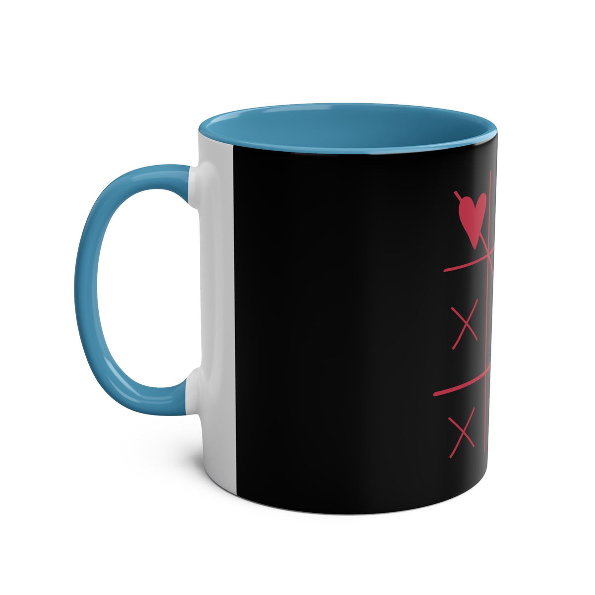 Hearts and Crosses Coffee Mug,  11oz - Conscience Garment