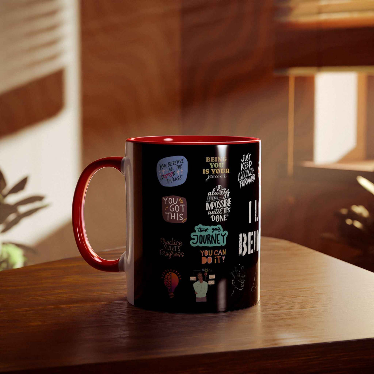 Love Yourself Two-Tone Coffee Mug, 11oz