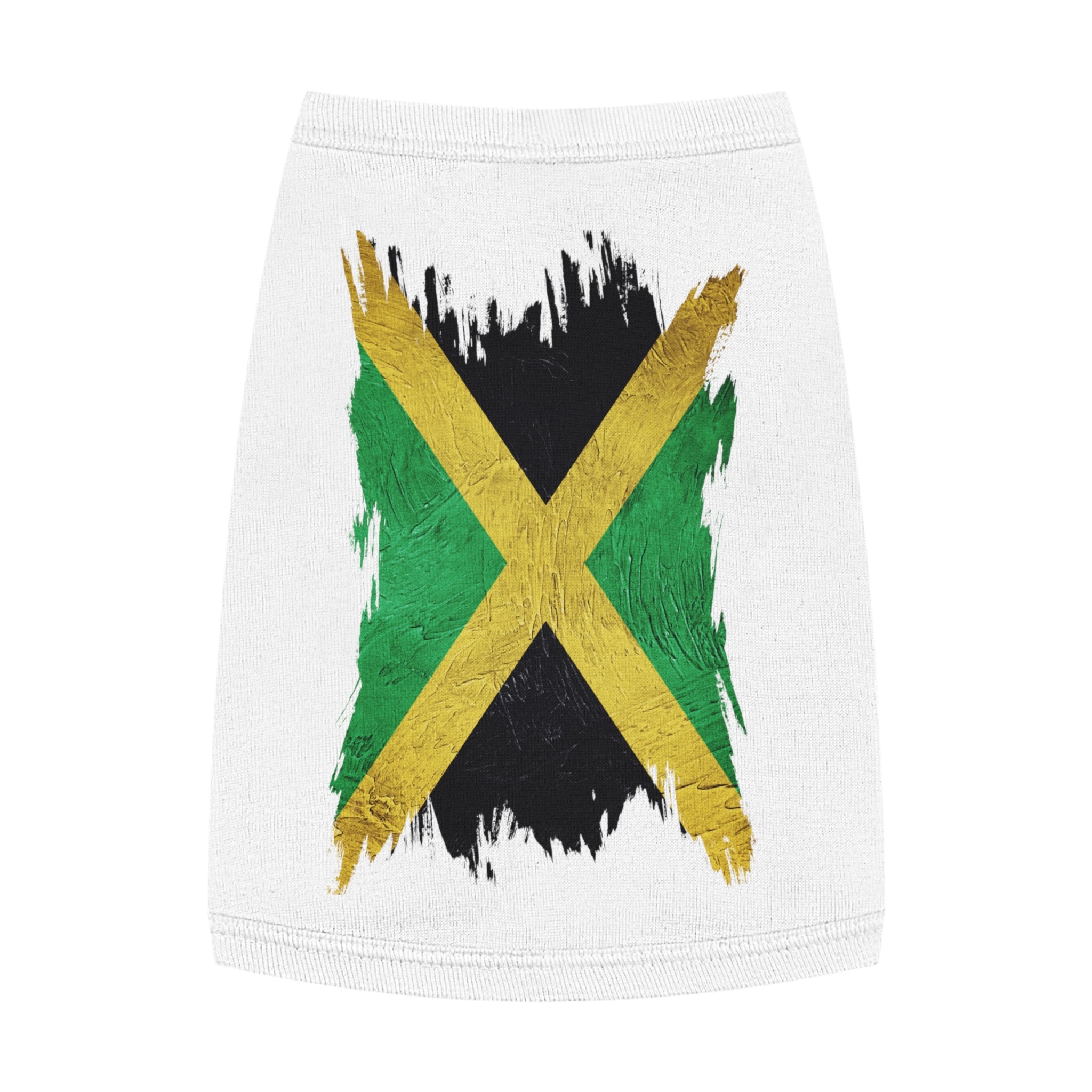 Jamaican Flag Pet Tank Top — Reggae Pride Dog Shirt