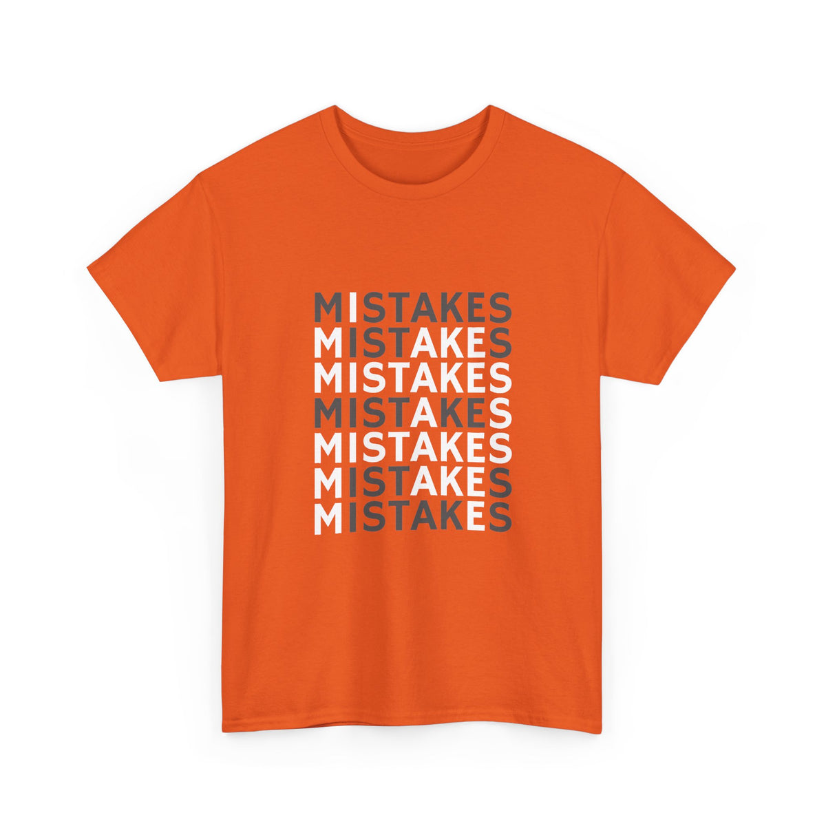 Mistakes Repeat Graphic Tee — Black Typographic T-Shirt