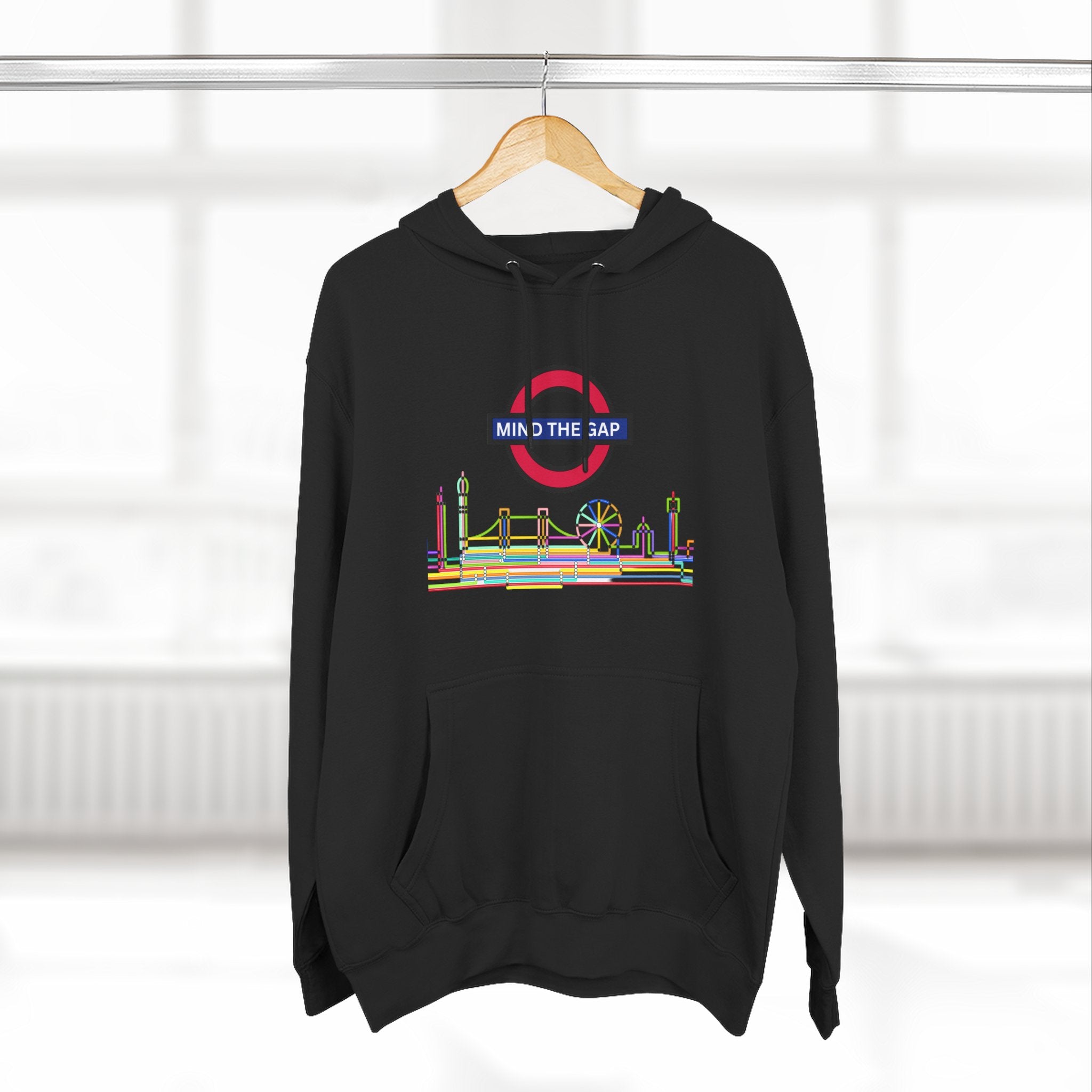 Urban Cityscape Hoodie - Take a Stand Against the Gap, Cozy Fleece Sweatshirt, Streetwear, Casual Outfit, Ideal Gift