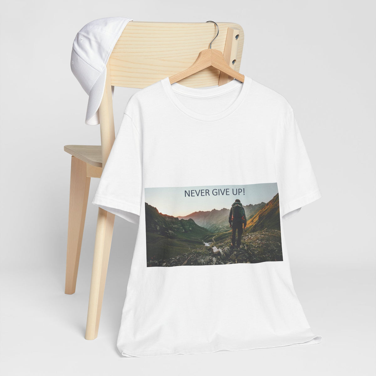 Never Give Up T-shirt - Conscience Garment