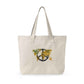 Canvas Tote Bag World Peace - World Map Watercolor Print