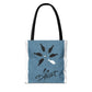 Be Different Whale Tote Bag — Inspirational Ocean Animal Canvas Tote