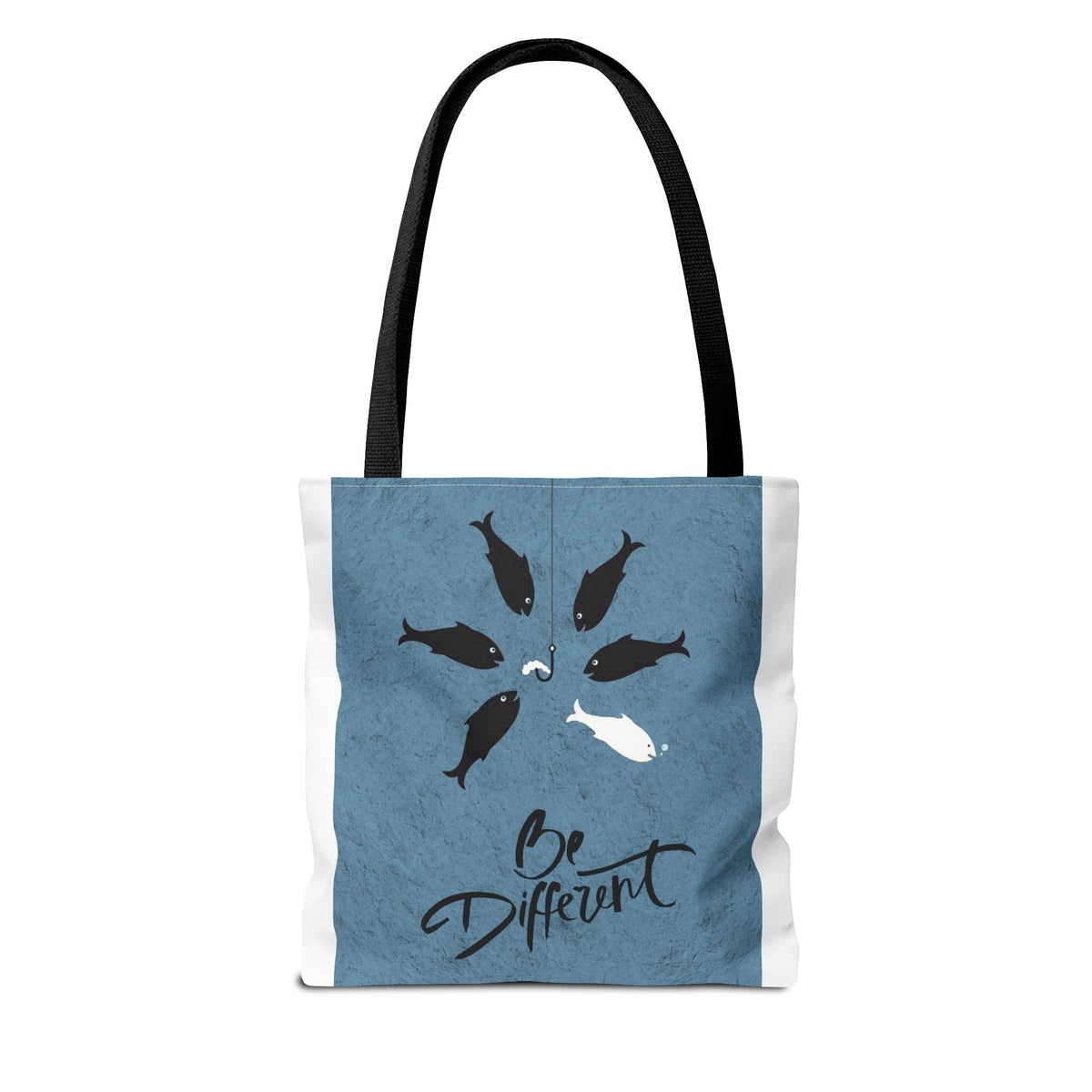 Be Different Whale Tote Bag — Inspirational Ocean Animal Canvas Tote