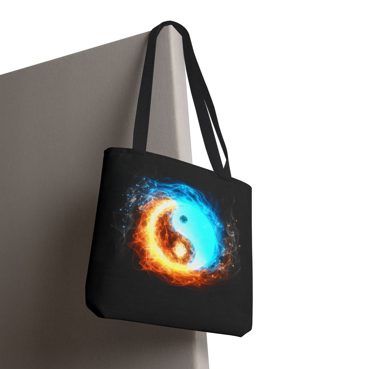 Fire and Ice Yin Yang Tote Bag