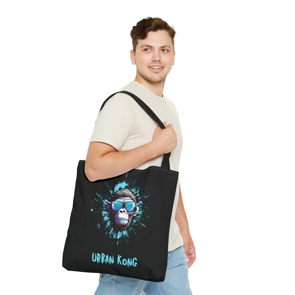 Urban Kong Graphic Tote Bag — Cool Ape Sunglasses All-Over Print