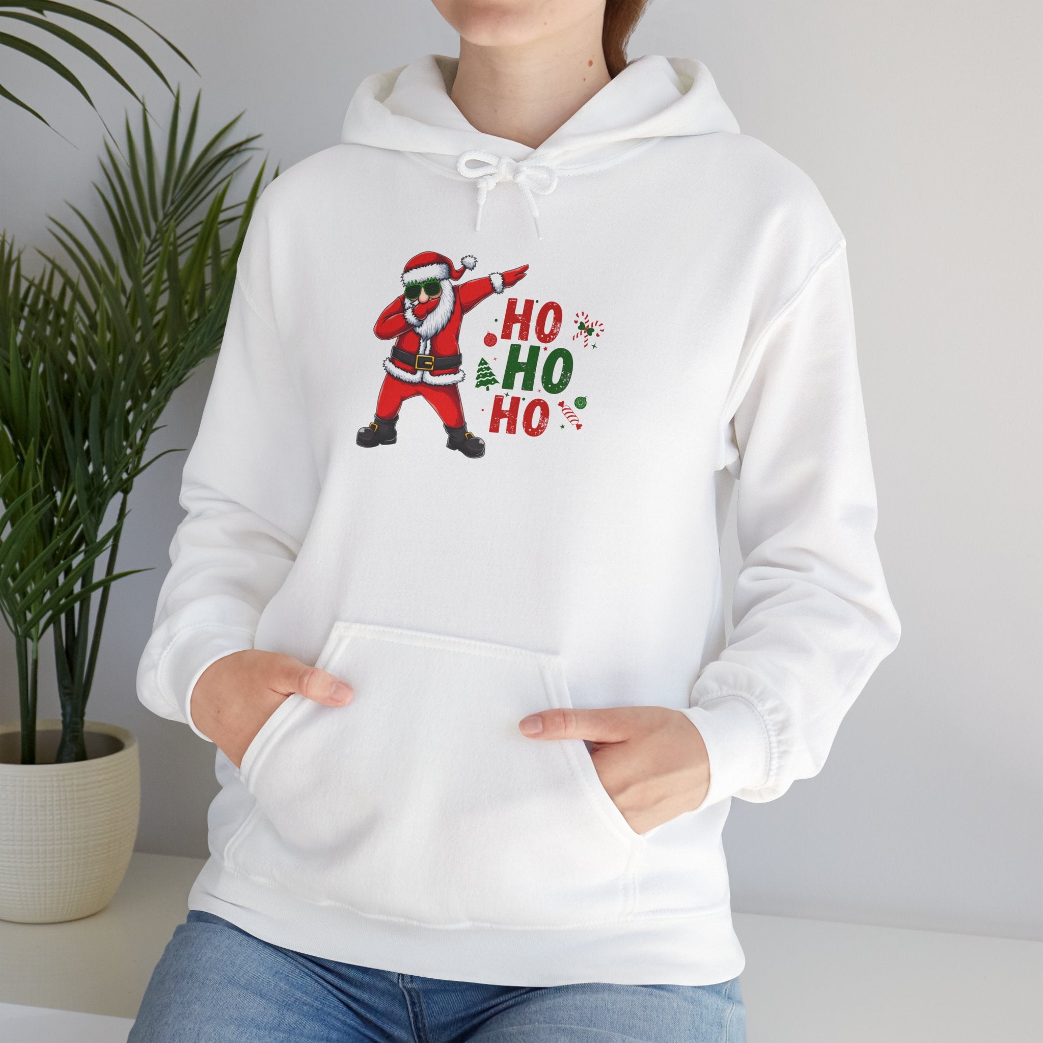 Dabbing Santa Hoodie — 'Ho Ho Ho' Christmas Holiday Sweatshirt