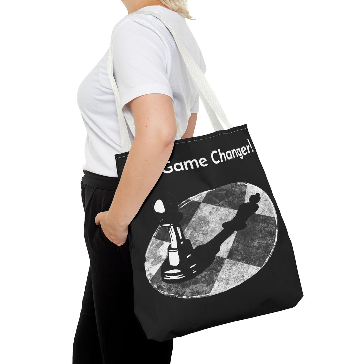 Be a Game Changer Inspirational Chess Tote Bag