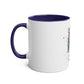Cute Dog with Headphones Mug, Two-tone, 11oz - Conscience Garment