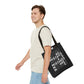 Mistakes Repeat Pattern Tote Bag — Black Typography Shopper
