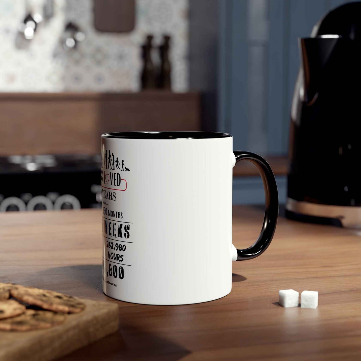 30th Birthday Two-Tone Coffee Mug, 11oz