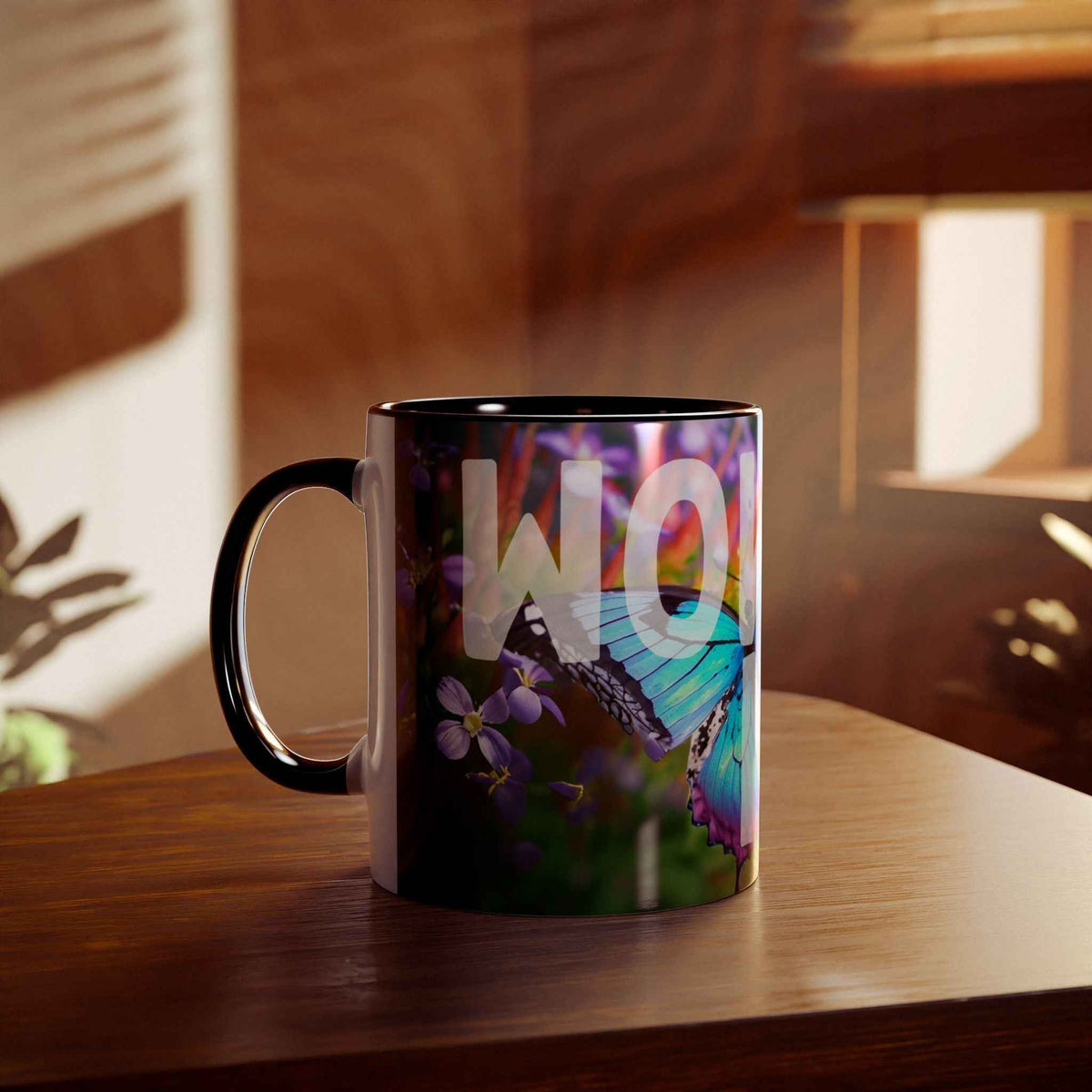Wow Mom Coffee Mug, Two-Tone, 11oz