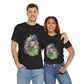 Peacock Floral Unisex Tee, Unique Animal Shirt, Nature Lover Gift, Casual Wear, Artful Graphic Tee - Conscience Garment