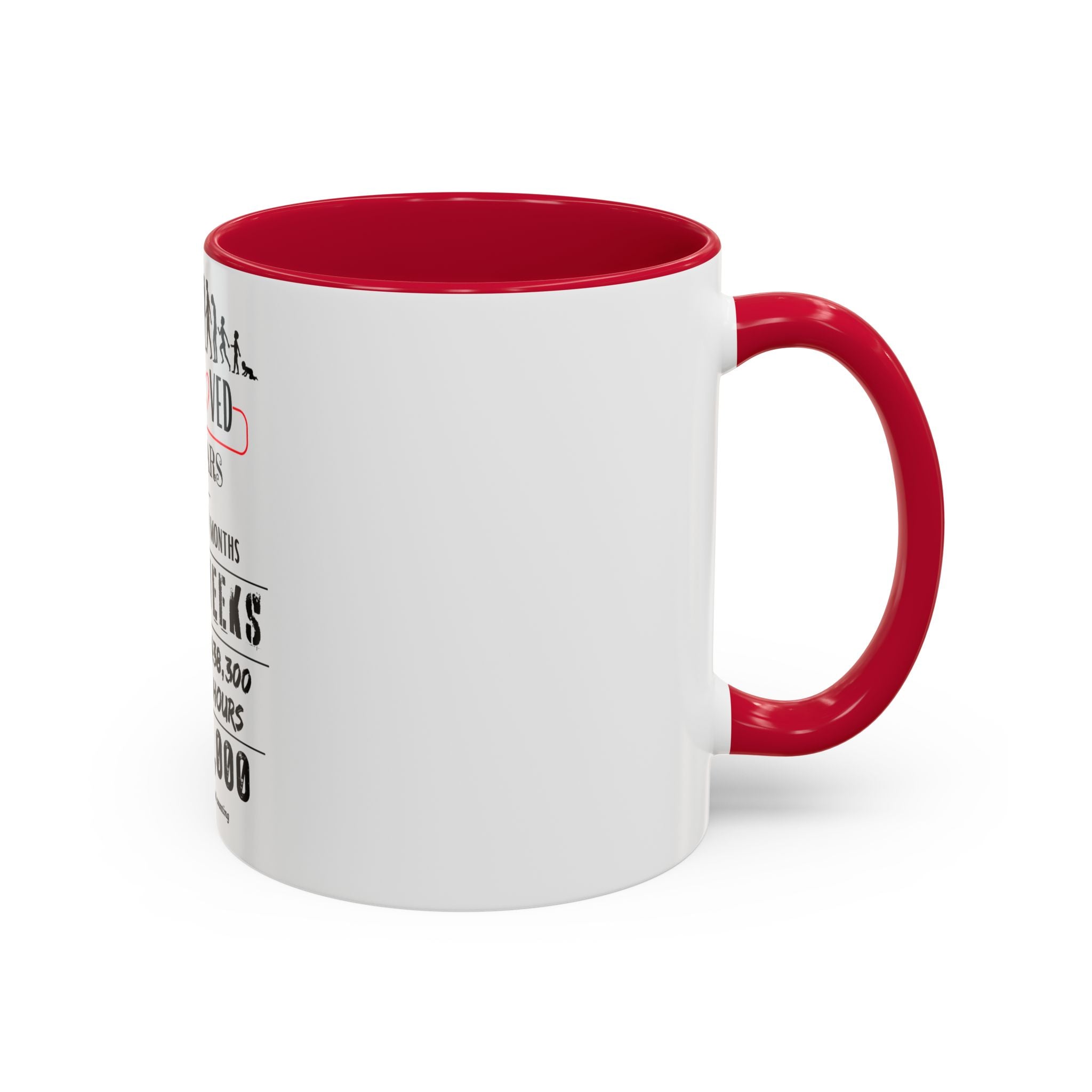 50th Birthday Two-Tone Coffee Mug, 11oz (US)