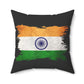 Indian Flag Brushstroke Pillow Tricolor Decorative Throw Pillow