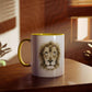 Lion Mosaic Design and Quote Mug, 11oz
