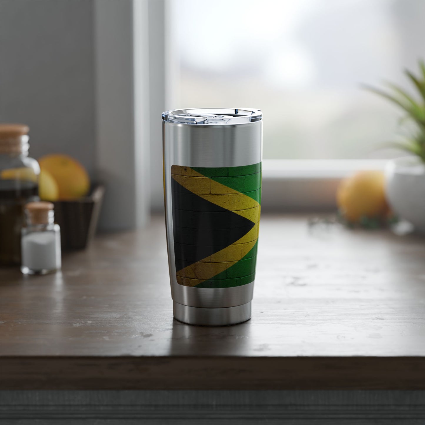 Jamaica Flag 20oz Stainless Tumbler — Vagabond Travel Cup
