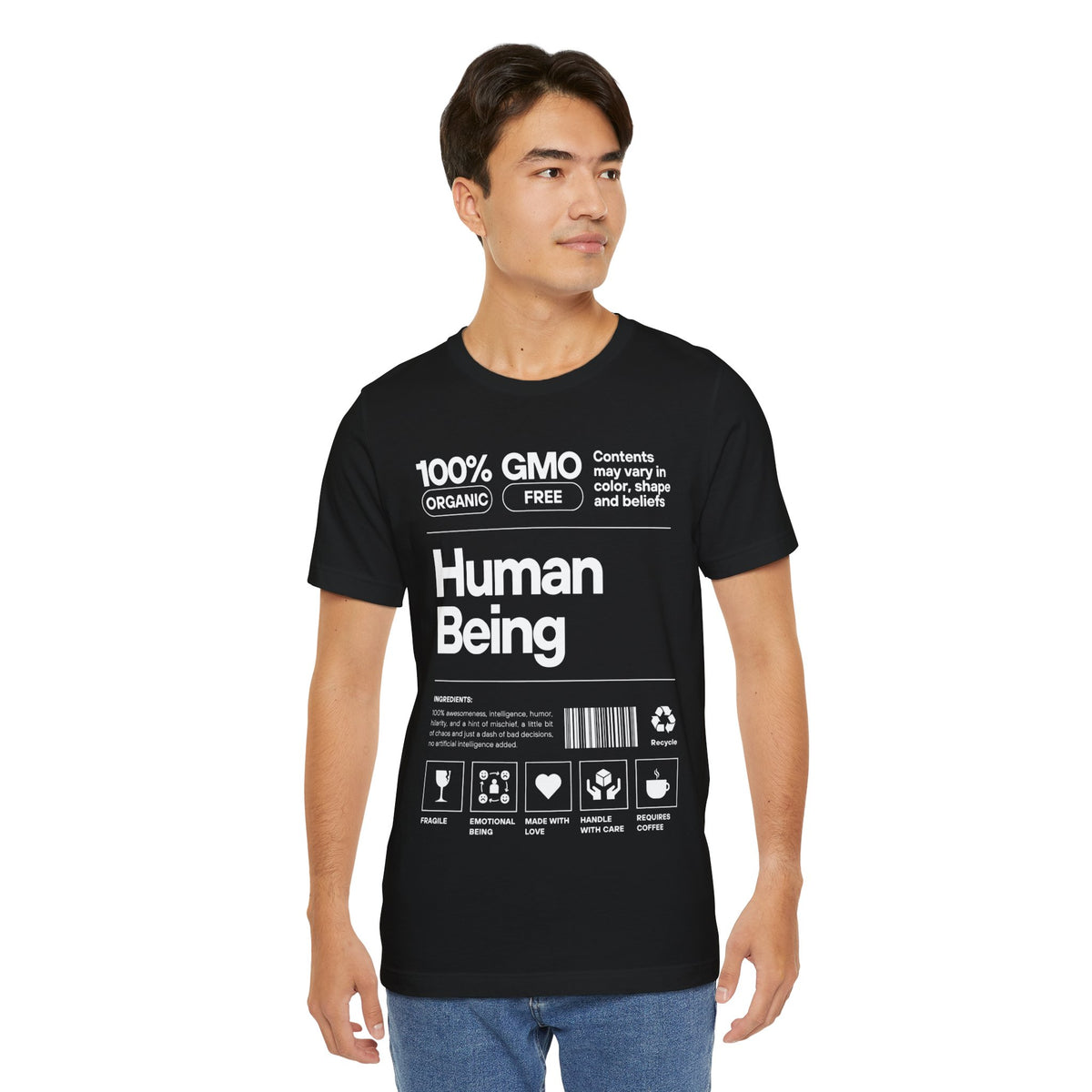 Funny Unisex Tee - Human Product Overview Design - Conscience Garment