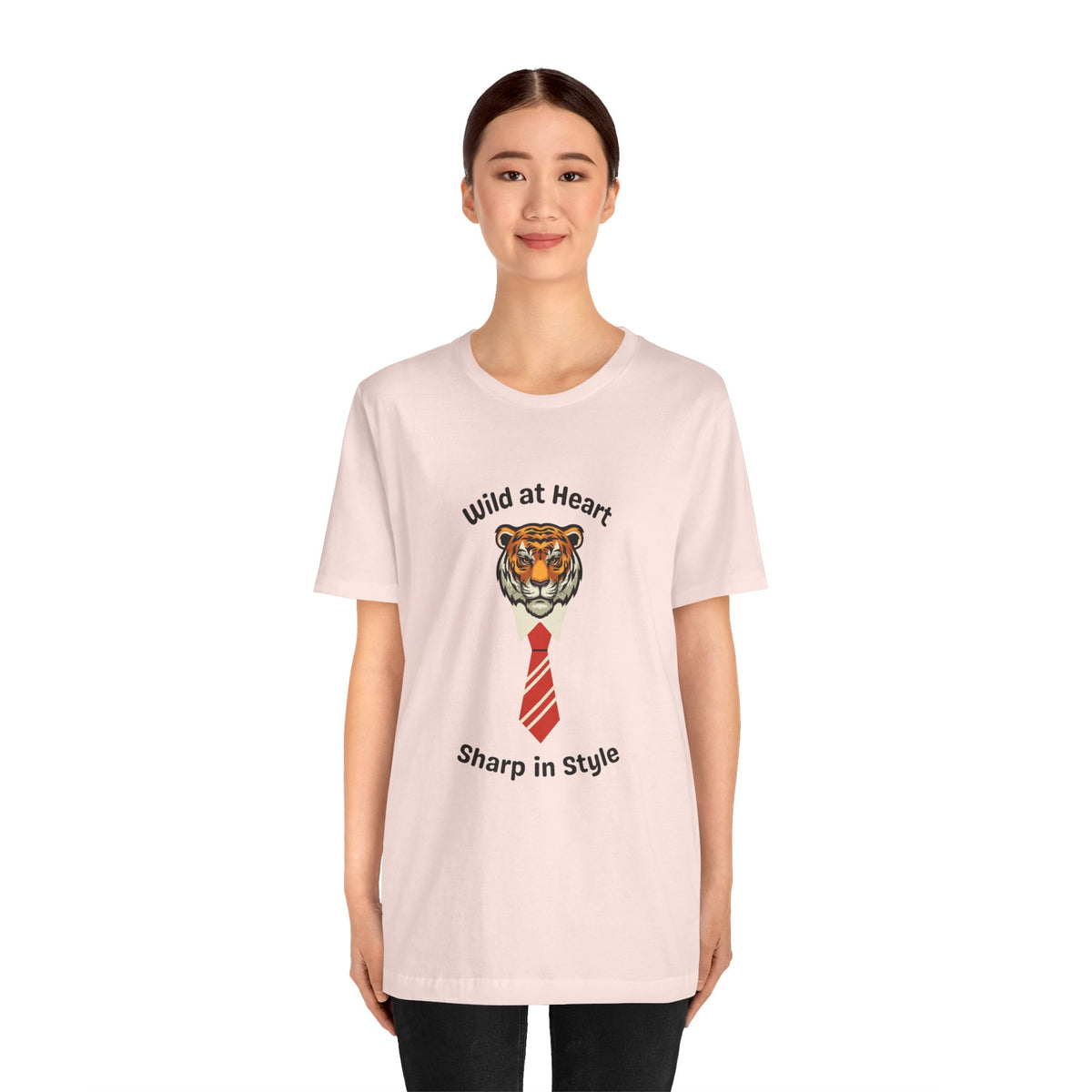 Wild at Heart Tiger Tee - Unisex Jersey Short Sleeve Shirt for Bold Style - Conscience Garment