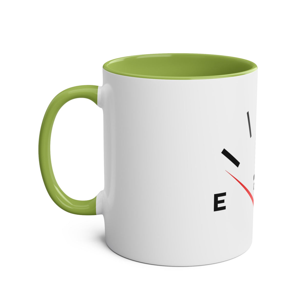 Funny Two-Tone Coffee Mug with Fuel Coffee Gauge Design - Conscience Garment